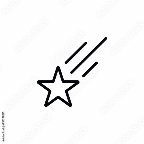 starfall asteroid cosmos sky icon