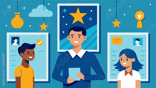 The walls of the school were decorated with posters displaying the inspiring quotes and achievements of past star performers motivating the