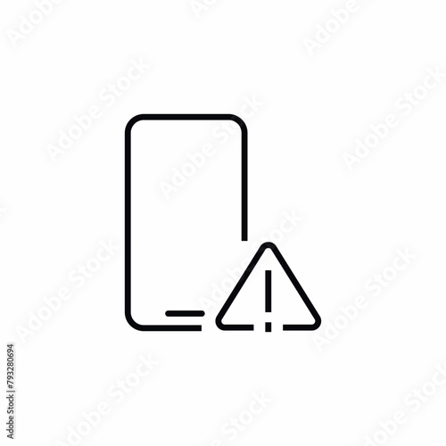 Phone Warning Attention Risk icon