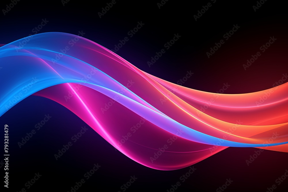 Fototapeta premium Color Flow Elegance: Product Demo Presentations with Flowing Lines