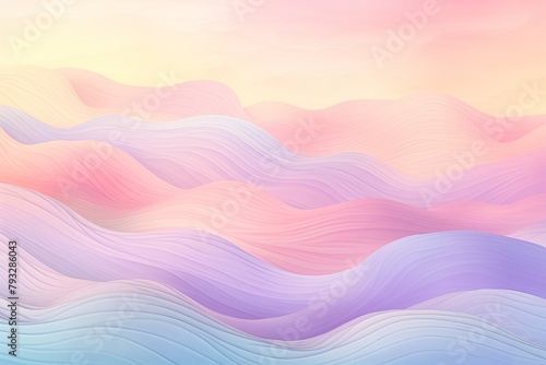 Pastel Dreamscape Textures: Waveforms of Serenity for Relaxation