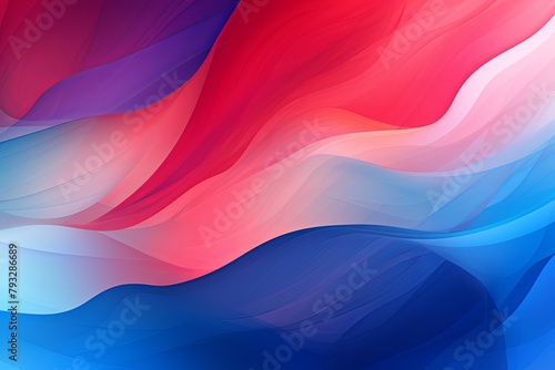 Red Blue Gradient Abstracts: Modern Digital Art Wallpaper Vision