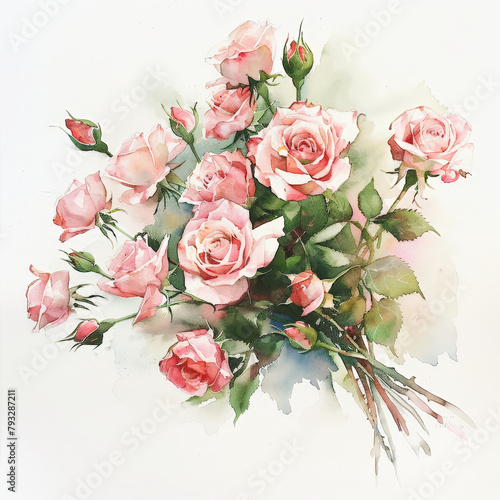Bouquet of Pink Roses © Amanda