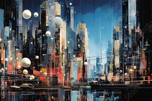 Tech Bubble Metropolis: Urban Tech Abstracts in Silicon Valley Dream