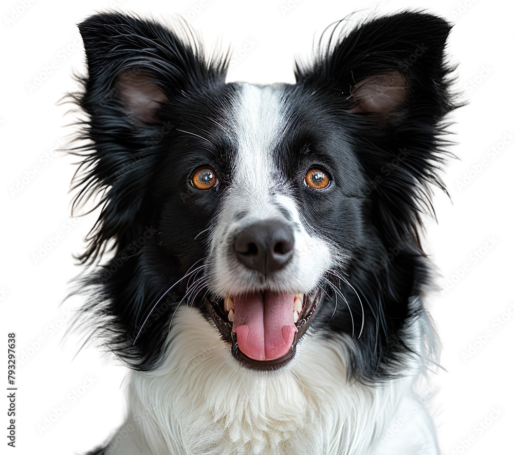 Fototapeta premium Border Collie isolated on a transparent background