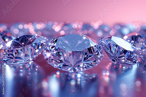 Diamond Border Frame Diamonds Shining Gems Jewelry  Holographic diamonds with a kaleidoscopic shine 