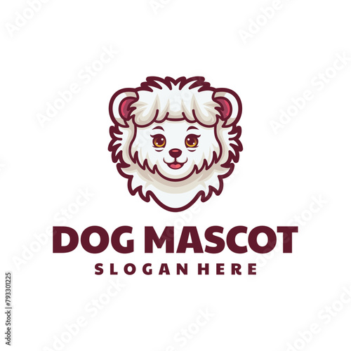 Cute Dog Cartoon Character Logo