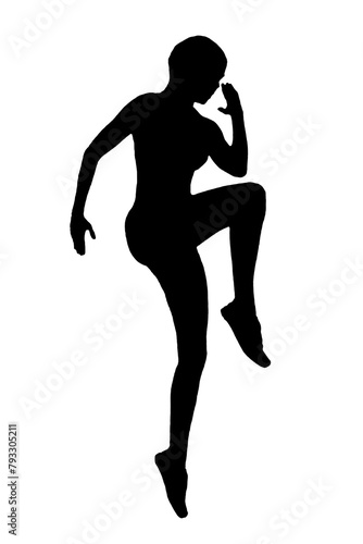 black vector image silhouette modern muscular body exercises, beauty, bodybuilding body line art. For use as a brochure template or for use in web design.