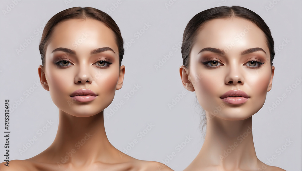 girls with makeup face looking beautiful girls with makeup face looking beautiful