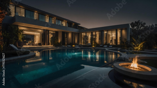 Luxury Mega Mansion in Los Angeles , California. Visualized through real sources .