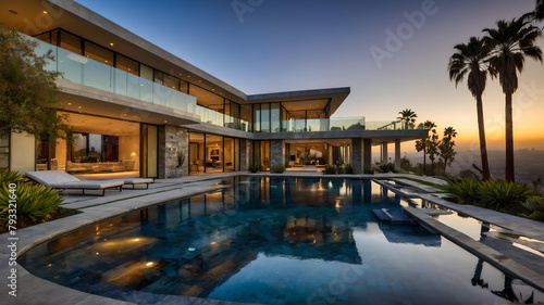 Luxury Mega Mansion in Los Angeles , California. Visualized through real sources .