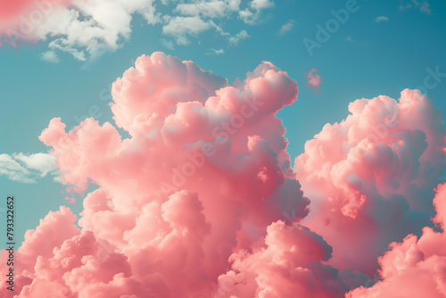 pink clouds, sky with pink clouds, background with pink clouds, pink background