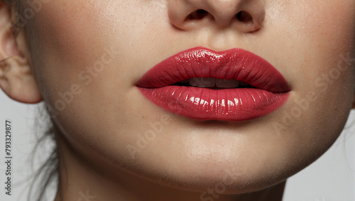 lipstick look with lip liner 