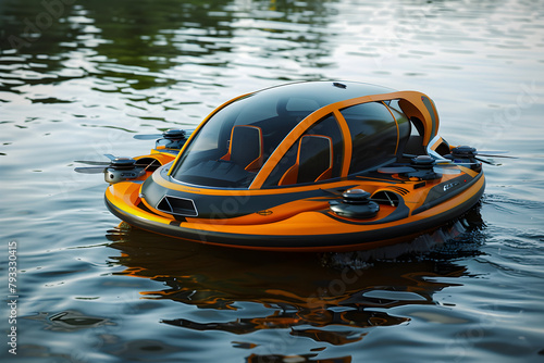 High-Performance Radio-Controlled Hovercraft: Non-Stop Thrilling Pursuits On Land and Water