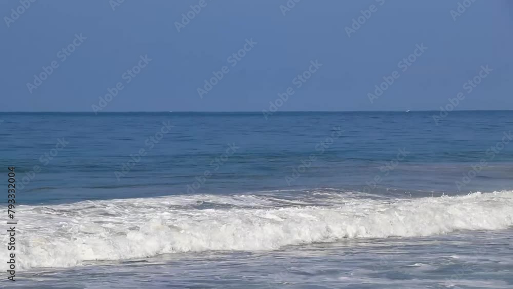 Extremely huge big surfer waves at beach Puerto Escondido Mexico.