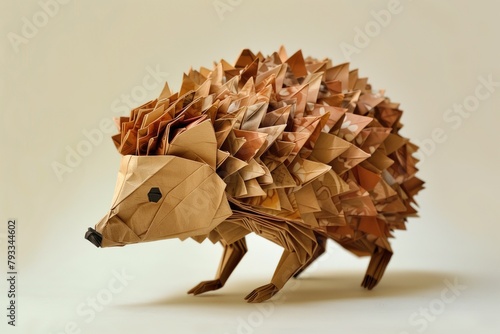 Origami Masterpiece: Vibrant Hedgehog