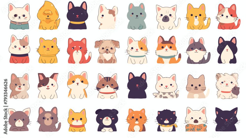 Vector Pet ultra modern outline line icons for web