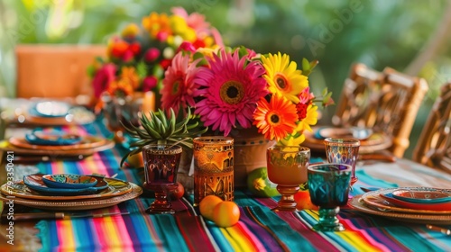 Vibrant and traditional table decorations to liven up your Fiesta celebration