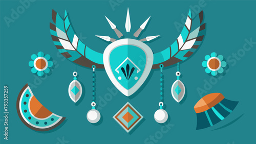 A gathering of antique Native American turquoise and silver jewelry showcasing the craftsmanship and cultural significance of each piece..