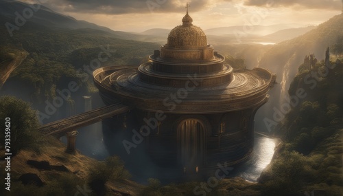 Epischer science-fiction Tempel