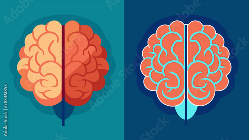A side by side comparison of brain scans one before and one after deep brain stimulation treatment showing a decrease in tremors caused by Multiple.
