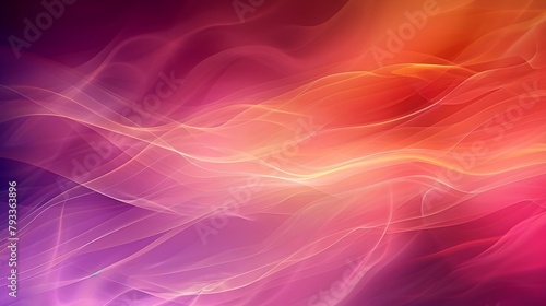 Vibrant Colorful Abstract Wallpaper with Waves photo
