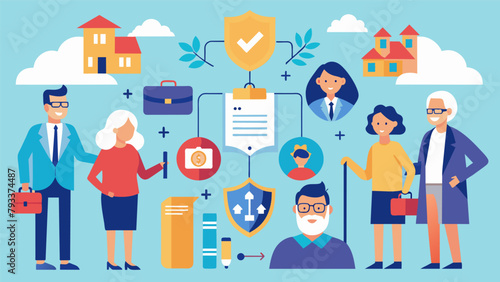 An infographic showing the different components of an estate plan such as wills trusts and powers of attorney and how they work together to