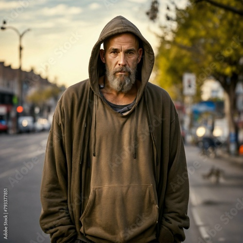 portrait of a man in a street © AmaroC