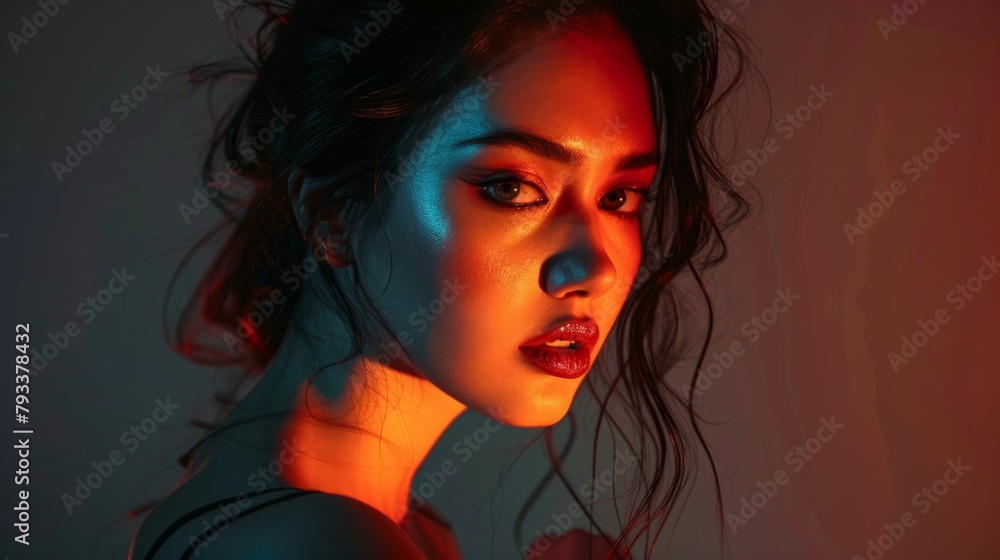 Portraits with lighting generative ai Portraits with lighting generative ai