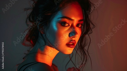 Portraits with lighting generative ai
