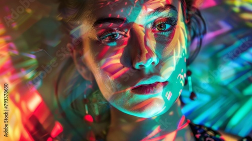 Portraits with lighting generative ai