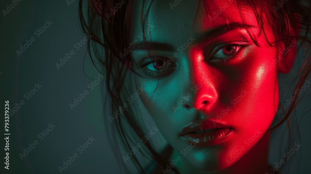 Portraits with lighting generative ai Portraits with lighting generative ai