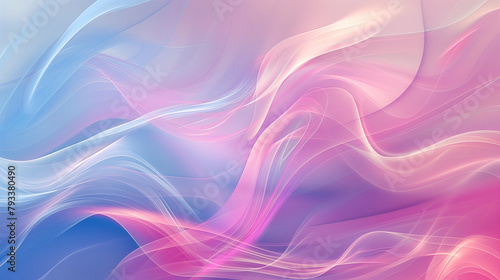 background with abstract pink and blue waves