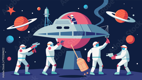 A malfunctioning spacecraft forces the crew to manually repair the exterior requiring them to use martial arts techniques to stay connected and