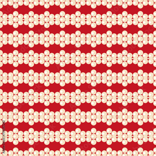 Seamless glamour print pattern with beads jewelry art decor wallpaper for textile, package, paper