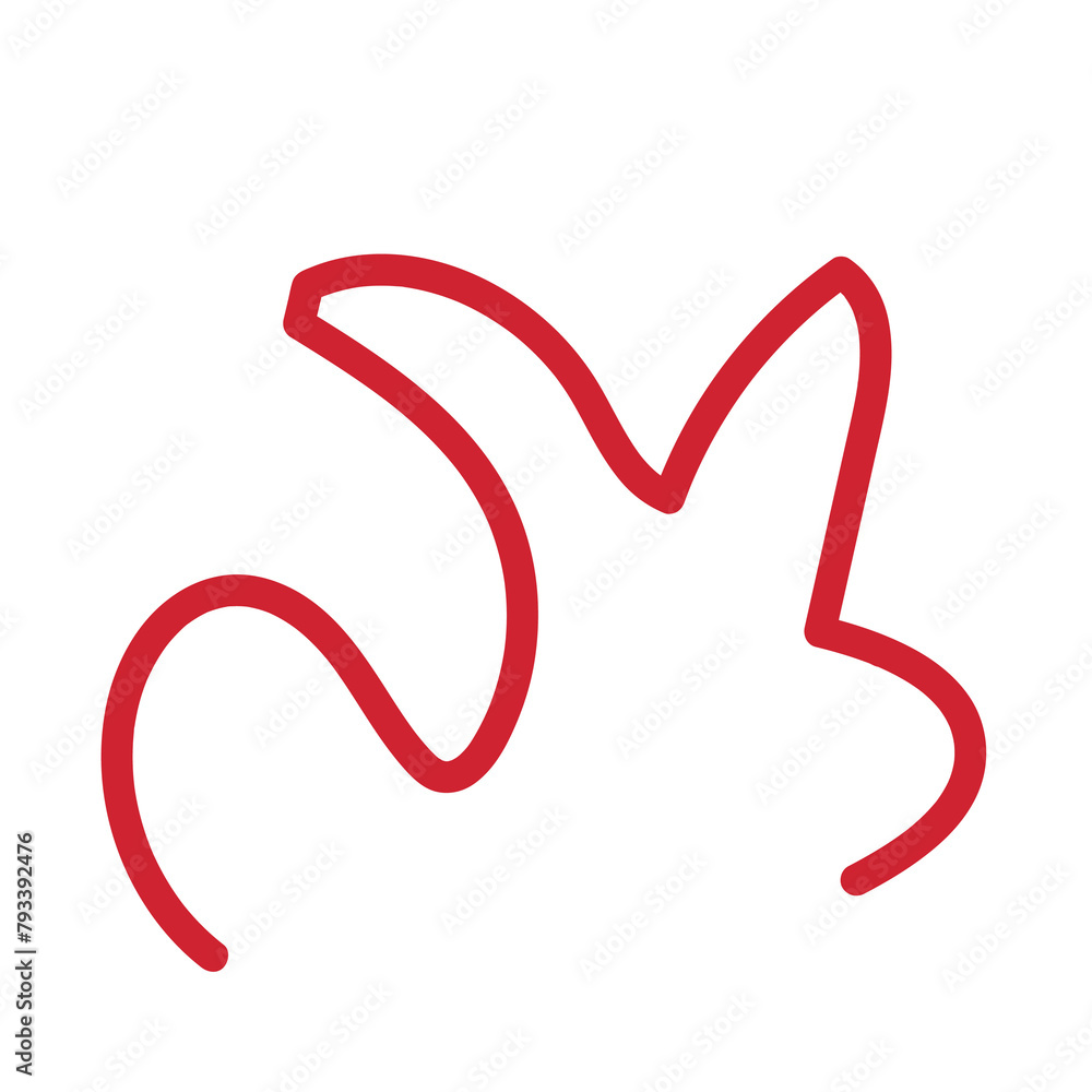 Squiggly lines abstract decor Squiggly lines abstract decor
