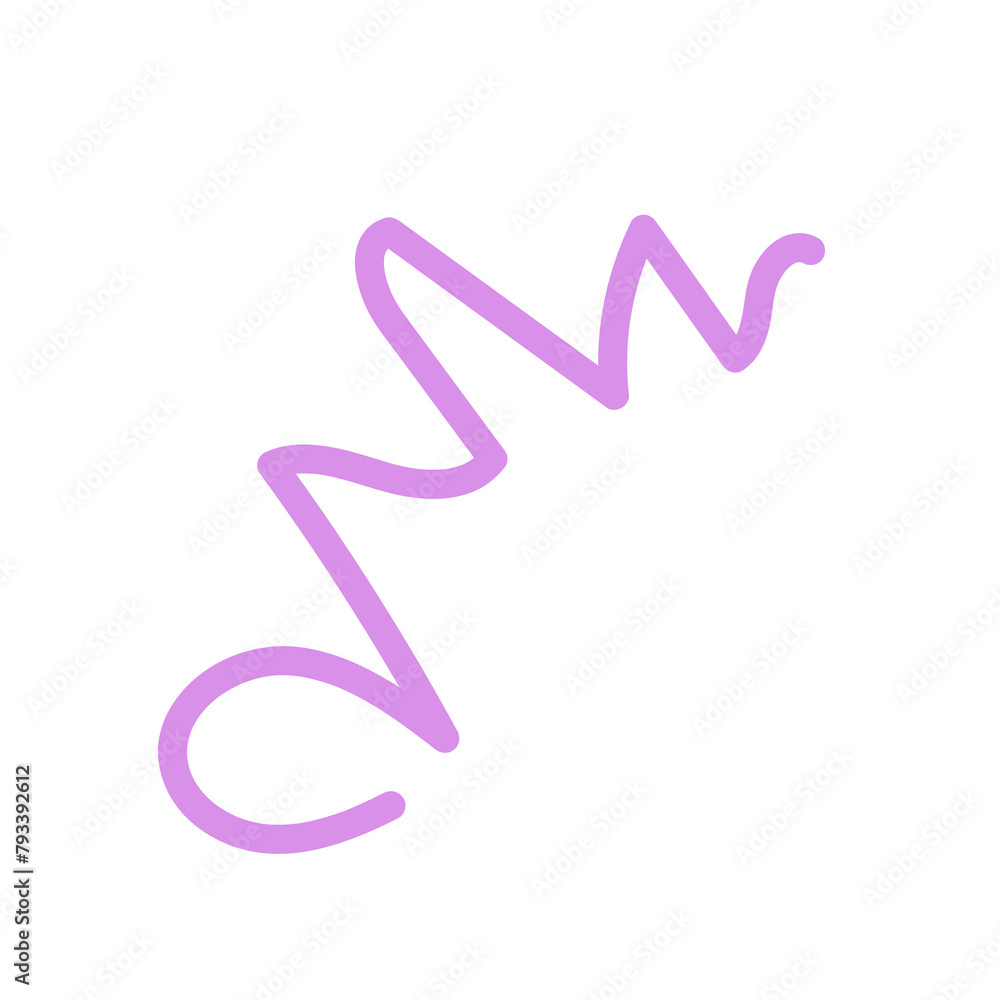 Squiggly lines abstract decor Squiggly lines abstract decor