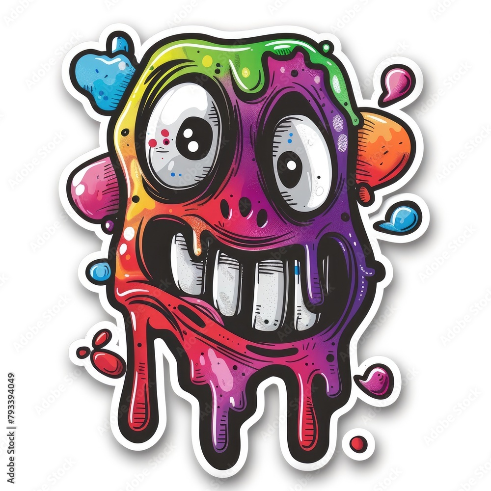 Groovy cartoon sticker label, psychedelic hippy self-adhesive paper printing pattern, vibrant eclectic design elements, banner, interior decoration, visual stick , white background, isolate, cut off. Groovy cartoon sticker label, psychedelic hippy self-adhesive paper printing pattern, vibrant eclectic design elements, banner, interior decoration, visual stick , white background, isolate, cut off.