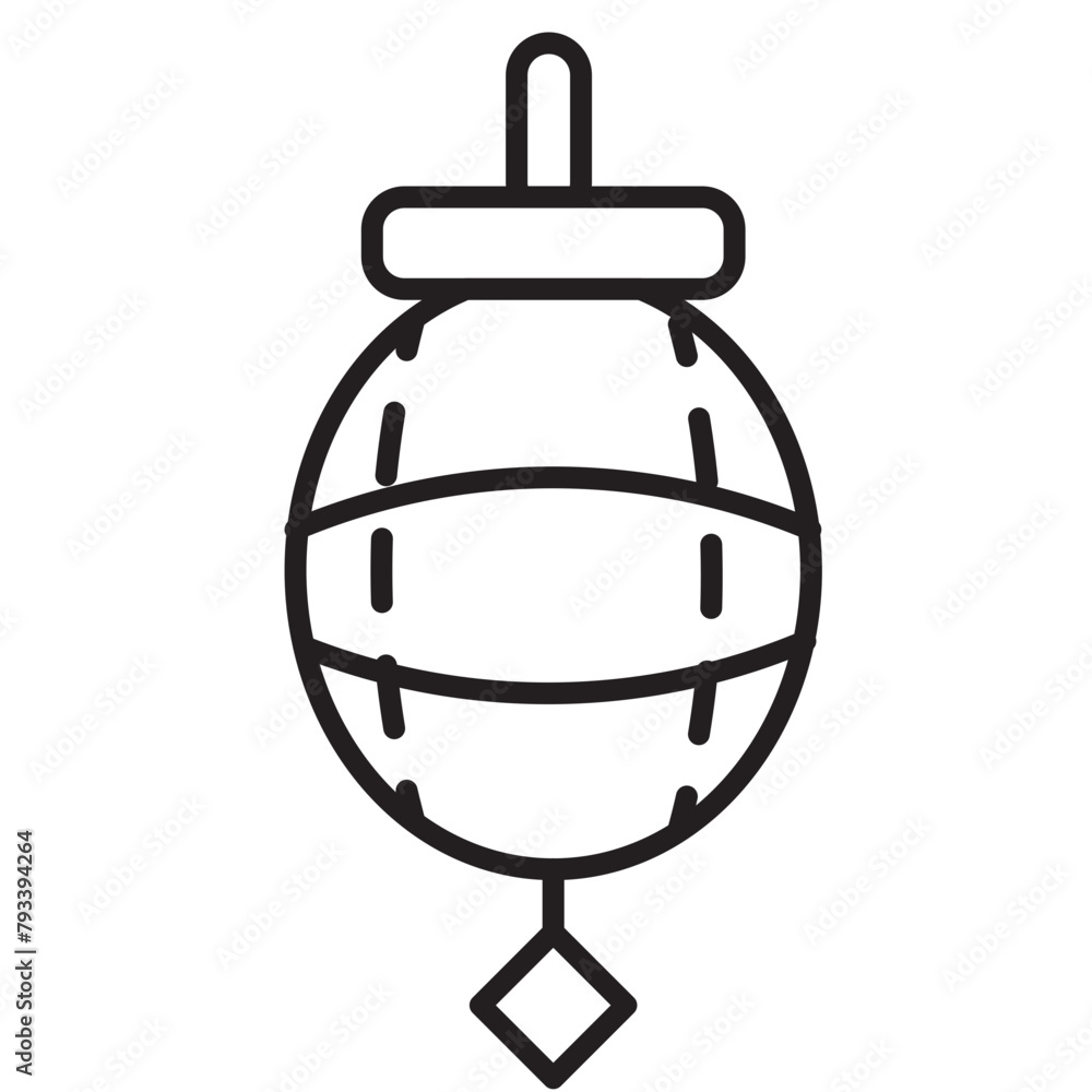 Chinese Decoration Japanese Line Icon Chinese Decoration Japanese Line Icon
