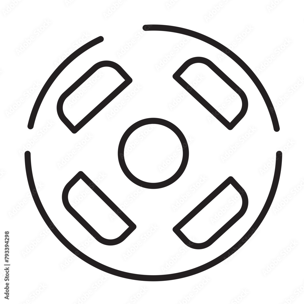 Chinese Dumplings Food Line Icon Chinese Dumplings Food Line Icon