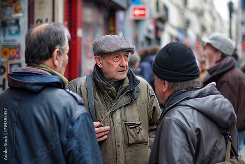 Unidentified people in Paris. Paris is the capital and the most populous city of France.