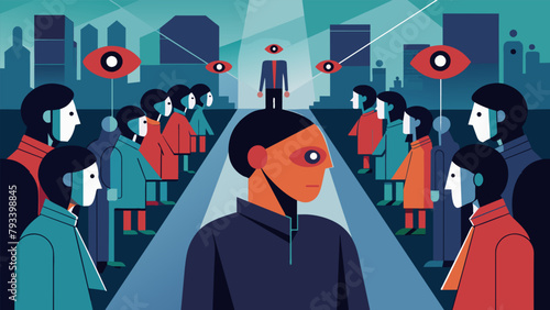 A person walks through a crowded street their eyes scanning the faces of every individual they pass. However these are not normal people their.