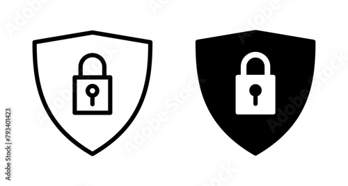 Security icon vector isolated on white background. protection icon. privacy. vpn