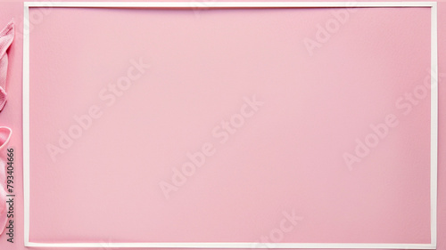 pink back ground with white border