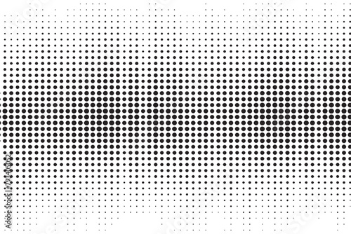 Abstract Halftone Vector Banner Background with Vintage Grunge Effects