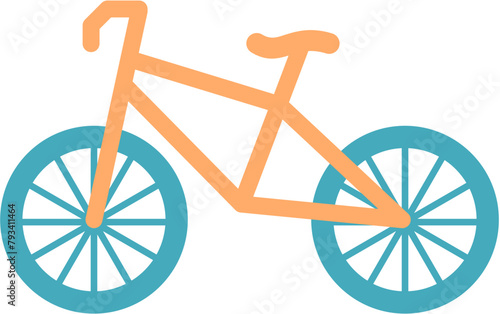 Bicycle design. Roadbike illustration. Vector format file