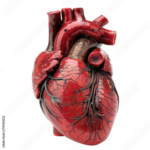 Wallpaper Mural Heart shown on a transparent background standing alone Torontodigital.ca