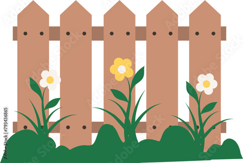 Picket fence Illustration 