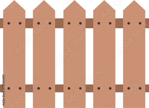 Picket fence Illustration 