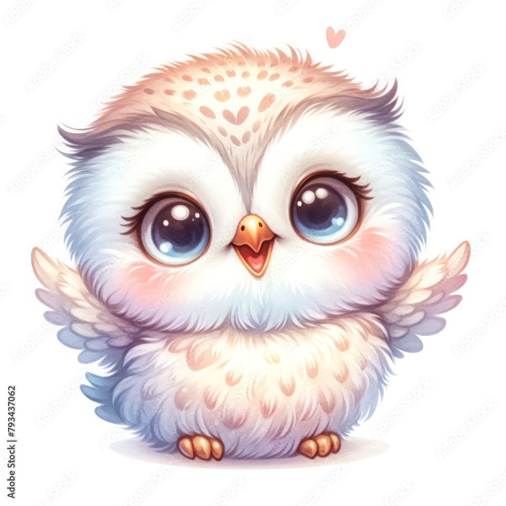illustration A cute watercolor clipart of a tree, with soft colors and white background. The tree should be full and lush, with a wide canopy of leaves illustration A cute watercolor clipart of a tree, with soft colors and white background. The tree should be full and lush, with a wide canopy of leaves